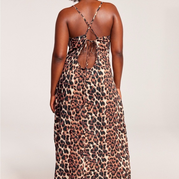 Victoria's Secret Leopard Print Maxi Dress for night time or lounge - Picture 3 of 7